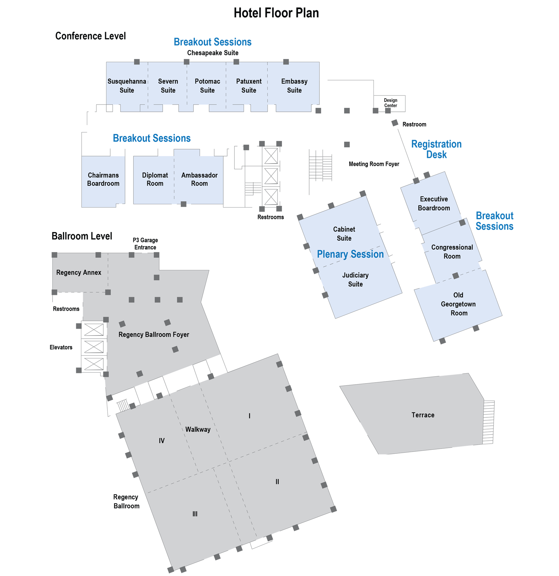 Photograph of The Westin Alexandria Hotel - Floorplan